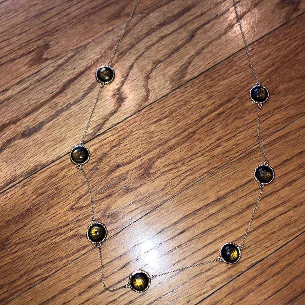 Long statement necklace